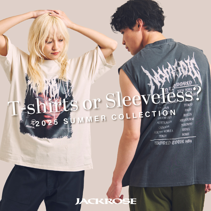 【JACKROSE】夏本番!!1着で様になるオリジナルアートTで夏コーデに磨きを！