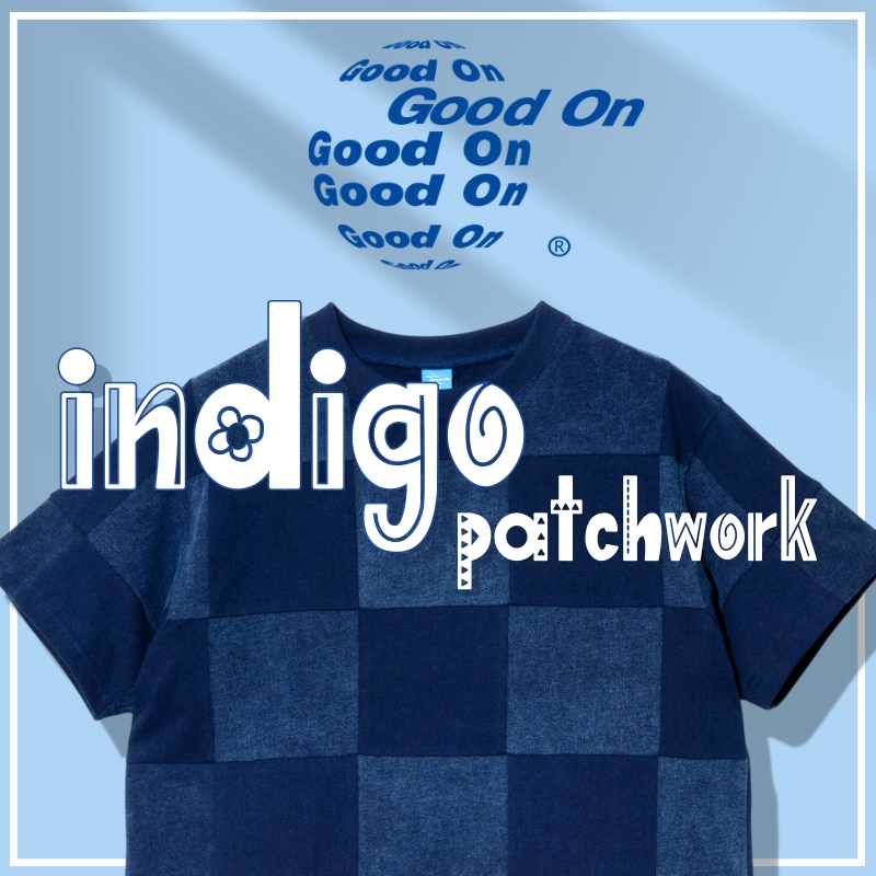 《go slow caravan》GOOD ON／グッドオンからインディゴパッチワークTEEが登場☆