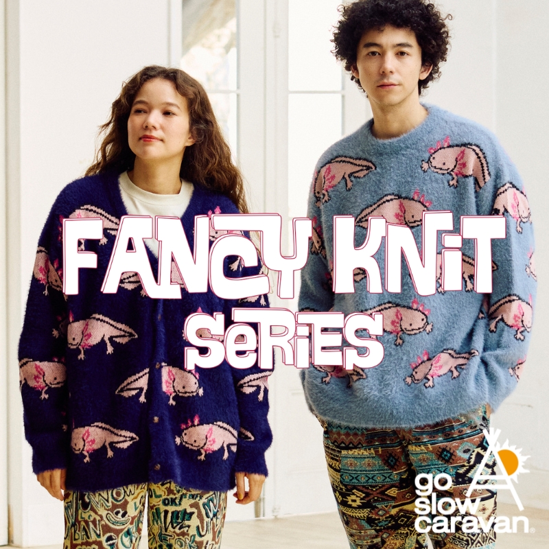 《go slow caravan》インパクト抜群！ファンシーニットシリーズ登場☆