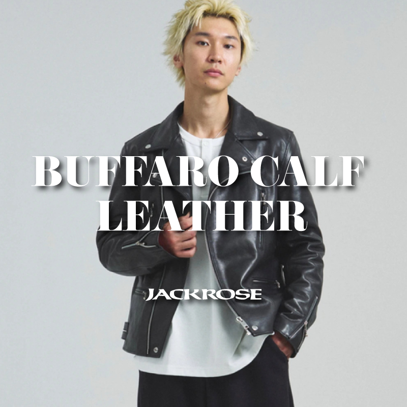 【JACKROSE】おすすめ BUFFARO CALF LEATHER RIDERS