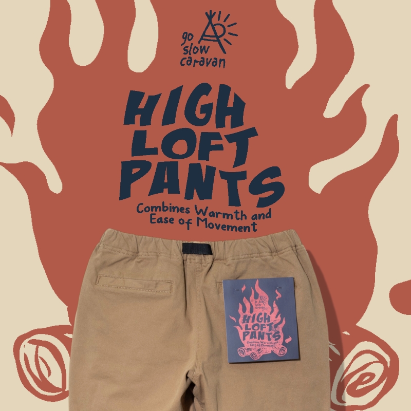 《go slow caravan》冬の暖かパンツがアップデート☆ストレッチツイルハイロフトパンツ登場！