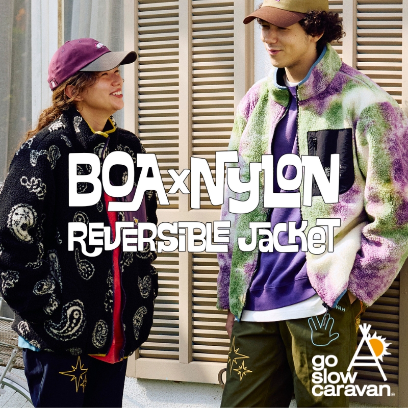 《go slow caravan》インパクトあり☆総柄ボアのリバーシブルジャケットが登場！
