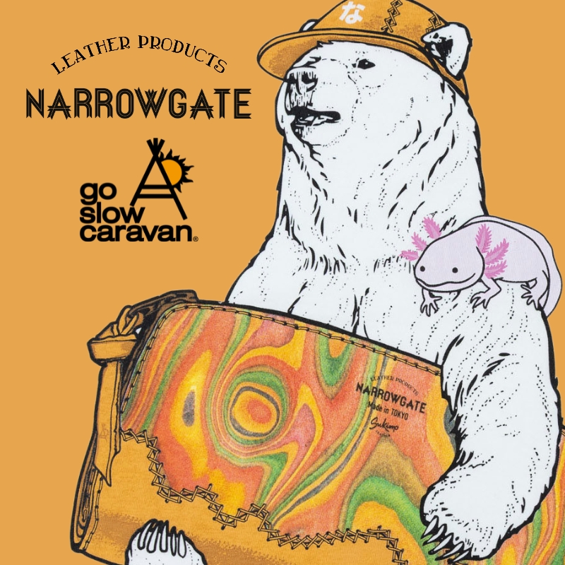 【Narrow Gate x go slow caravan】11/23発売開始☆ナローゲートとのスペシャルクマTが登場☆