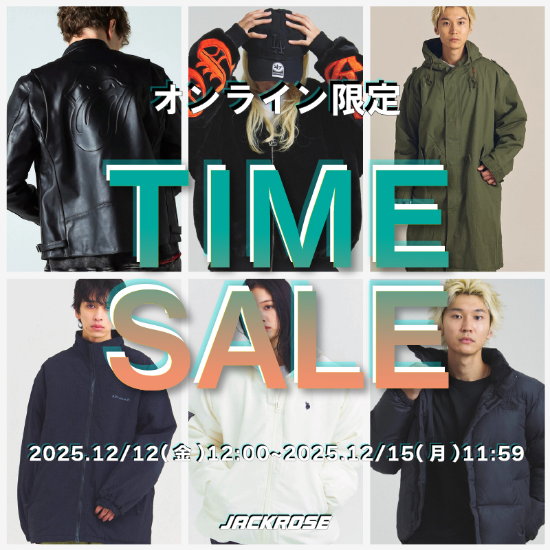 【JACKROSE】タイムセール開催!!