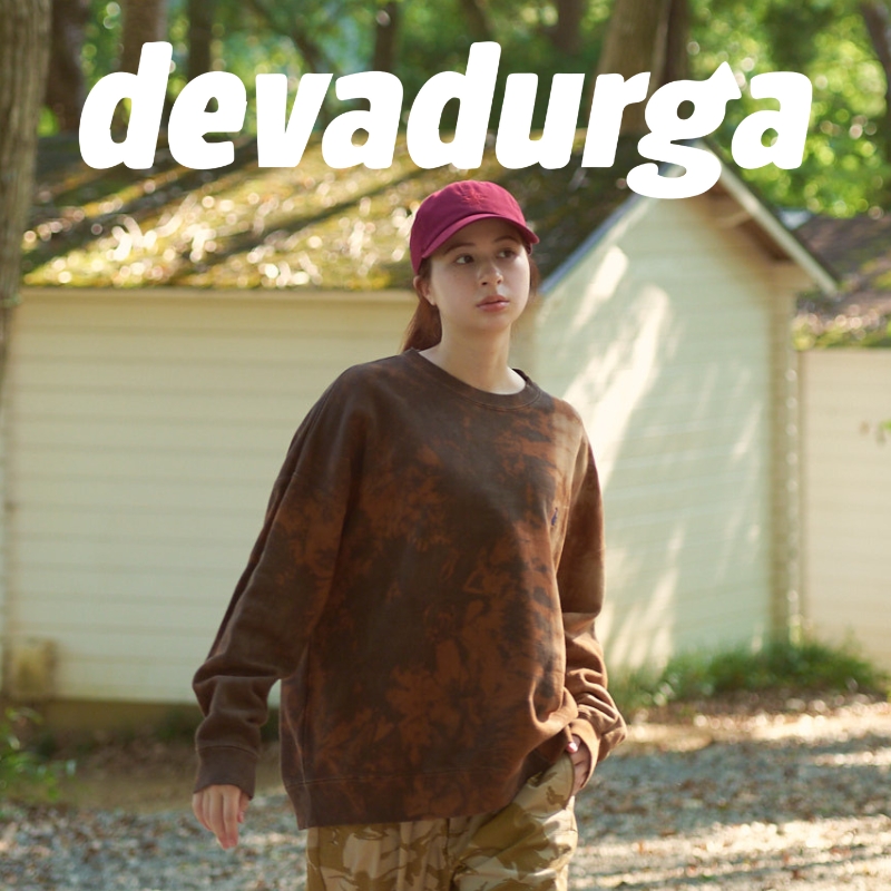 《go slow caravan》devadurg☆ルーズなワイドシルエットのCLASSIC DYE WIDE SWEATが登場！