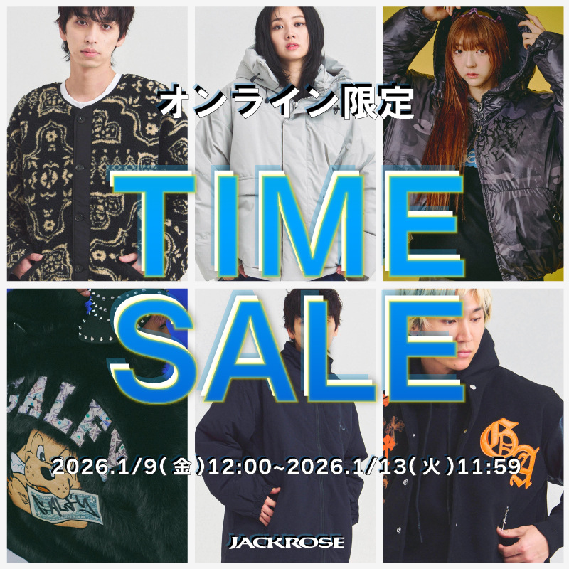 【JACKROSE】タイムセール開催！