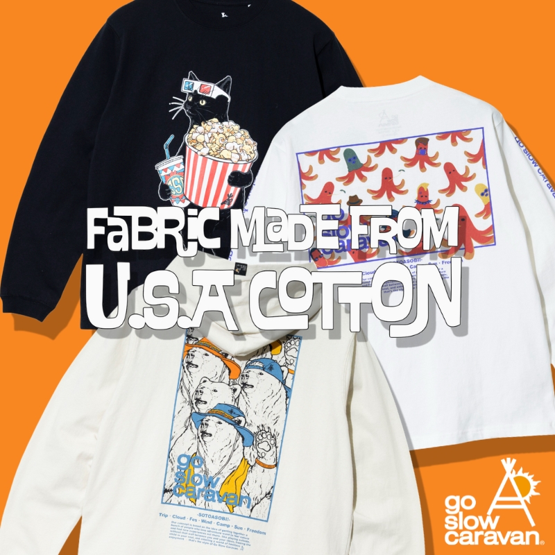 《go slow caravan》2026 Spring Collection☆USAコットンシリーズ登場！