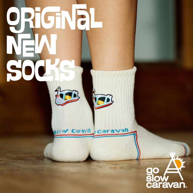 《go slow caravan》GSCオリジナルソックスにニューアイテム登場☆