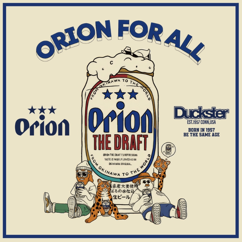 《go slow caravan》Orion x Duckster☆オリオンビールとのコラボTEE第２弾登場！