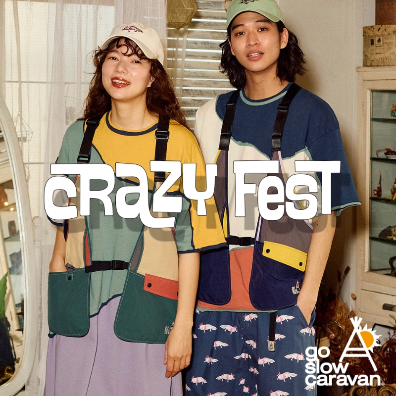 《go slow caravan》CRAZY FEST☆フェス・キャンプなど荷物を持って移動したくないシーンでも活躍！