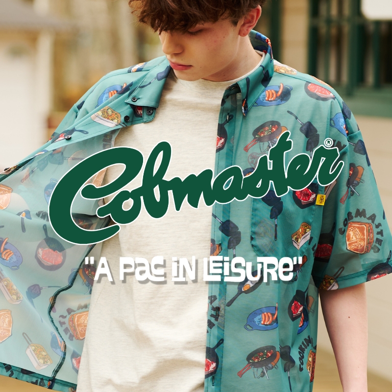 《go slow caravan》COBMASTERより程良い透け感のある総柄ショートスリーブシャツが登場☆
