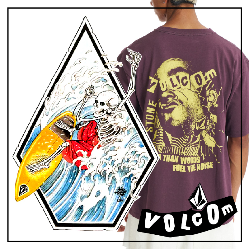【JACKROSE】VOLCOM から今季注目のグラフィックTEEを中心に2026SS新作が到着！