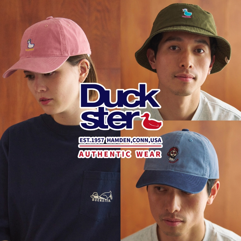 《go slow caravan》DUCKSTER定番のツイルキャップ・ハットにニューバージョン登場☆