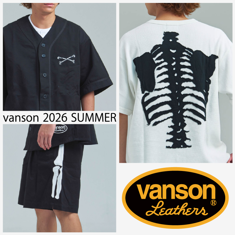 【JACKROSE】vanson新作！背中で語る限定ボーンで圧倒的な存在感を