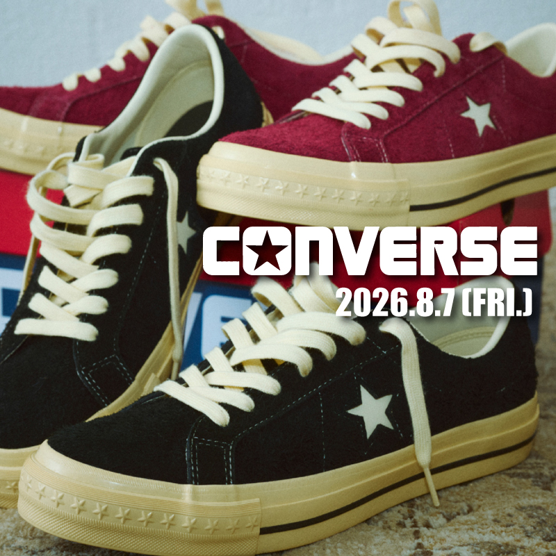 【JACKROSE】CONVERSE ONE STAR AGED SUEDE AG   2026年8月7日 発売