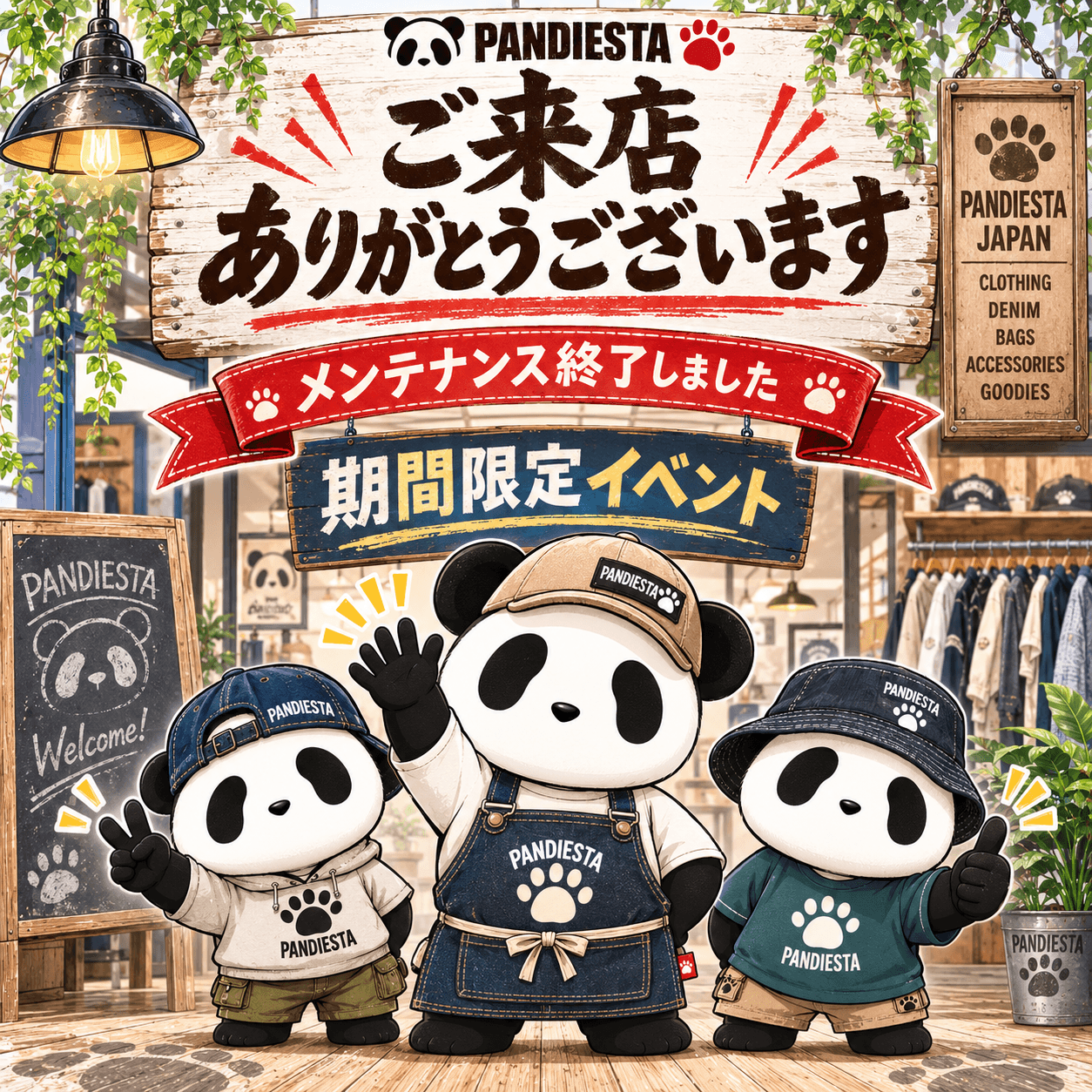 【PANDIESTA】ご来店ありがとうございます！期間限定でイベント開催