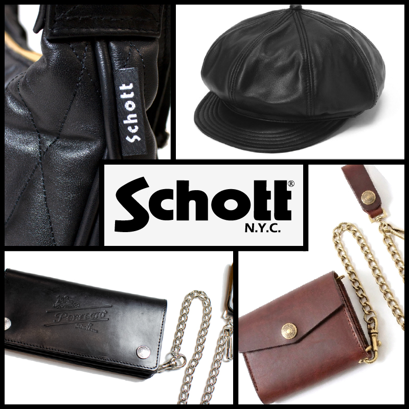 【JACKROSE】Schott(ショット)の新キャップ＆一部レザーアイテムが再入荷!!