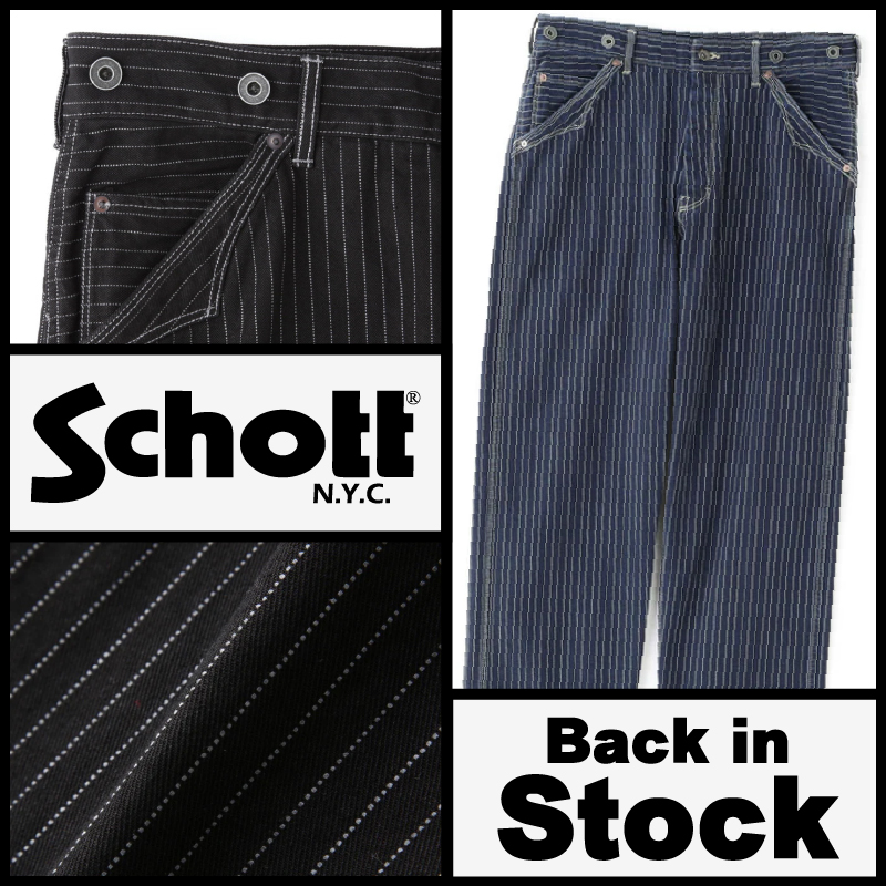 【JACKROSE】Schottのヒッコリーパンツが待望の再入荷！その他に秋のスタイリングにピッタリなアイテムも！