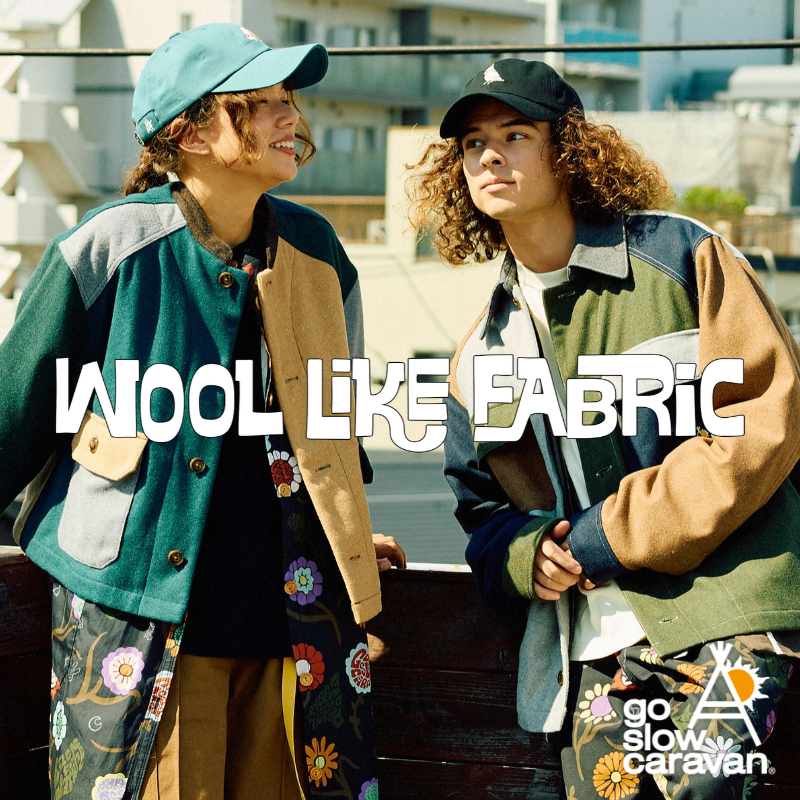 《go slow caravan》WOOL LIKE FABLICシリーズ登場☆